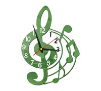 predolo Reloj de Pared Musical de Acrílico Sin, Ideal para Decorar El Dormitorio Escolar, Verde, Individual