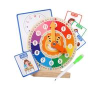 predolo Reloj Didáctico de Madera Portátil Y Educativo para Bebés de 3, 4 Y 5 años.