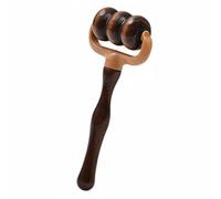predolo Rodillo de Masaje de Madera Portátil Masajeador Manual con Rodillos Uso en todo el Cuerpo Palo de Masaje Corporal para Ancianos, Oficina, Gimnasio