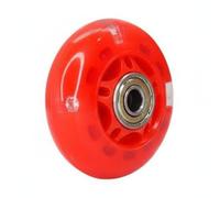 predolo Rueda con Luz para Patín Rodamiento Suave Recambios de Ruedas Intermitentes Herramientas Incluidas Accesorio Deportivo para Niños, Rojo, 70mm