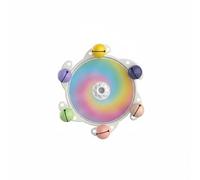 predolo Rueda Giratoria para Pájaros Gira y Hace Sonido Rueda de Entretenimiento para Loros Diseño Colorido para Periquitos