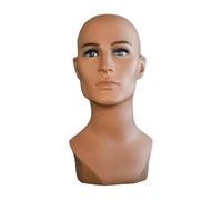 predolo Soporte de exhibición de Peluca de cabeza de maniquí masculino, PVC, resistente, multiusos, estante de exhibición de sombrero de cabeza de maniquí