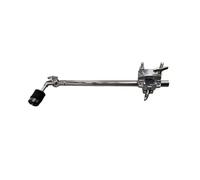 predolo Soporte de Platillo Semitriple Multifuncional Abrazadera de Platillo con Llave Metálico Equipo Musical para Bateristas, Ensayo , Brazo De Platillo Recto Largo Con Abrazadera Multifunción