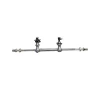 predolo Soporte para bombo Tom Snare con tornillo de montaje, piezas de percusión, aleación, doble extremo con varillas de tensión, fácil instalación, Espaciado entre Agujeros 5cm