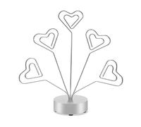 predolo Soporte para de fotos de escritorio, creativo para exhibir tarjetas de boda y fotos para fiestas, cumpleaños y recepciones de boda, Plata