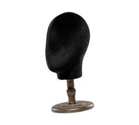 predolo Soporte para pelucas, cabeza de maniquí, modelo estilista, salón de casa, peluquería, sombrero de entrenamiento, estante de exhibición, cabeza de, Fondo Marrón