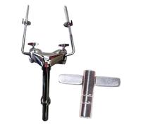 predolo Tom Drum Holder Reemplazo Estable de Brazo Doble para Tambores con Base Ligera y Clamp Universal Hardware para Exhibición de Batería de Aluminio