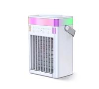 predolo Ventilador con Humidificador Compacto Climatizador Portátil para Escritorio Táctil Climatizador Evaporativo para Dormitorio, Oficina