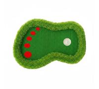 predolo Verde de Golf de Agua Césped Realista Alfombrilla Golf Flotante Resistente Al Desgaste Verde Putting para Entrenamiento, Huella Roja Sin Accesorios, 60 X 90 Cm
