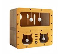 predolo Villa para Gatos de 2 Pisos Construcción Robusta Mueble Rascador para Gatos de Varios Niveles Ahorra Espacio para Apartamento