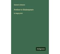 Preface to Shakespeare: in large print