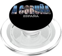 Prefectura de A Coruñ Galicia España Establecido Diseño Vintage PopSockets PopGrip para MagSafe