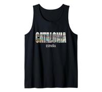 Prefectura de Cataluña España Ciudad Establecido Diseño Vintage Camiseta sin Mangas