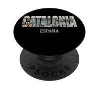 Prefectura de Cataluña España Ciudad Establecido Diseño Vintage PopSockets PopGrip Adhesivo