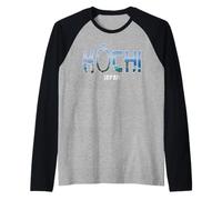 Prefectura de Kochi Japón Ciudad de Japón Vintage Diseño Camiseta Manga Raglan