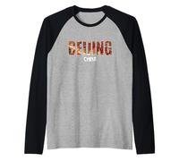 Prefectura de Pekín China Beijing City Vintage Beijing Camiseta Manga Raglan