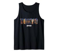 Prefectura de Tokio Japón Tokio City of Tokio, diseño Vintage Camiseta sin Mangas