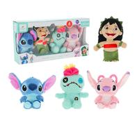 PREFERIDO POR LOS NI OS Disney Baby Lilo & Stitch Juego de regalo de 4 piezas Cuteeze Juego de peluches coleccionables de animales de peluche Lil