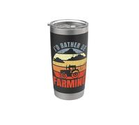 Preferiría dedicarme a la agricultura Cosecha campesina Vaso térmico de acero inoxidable de doble pared