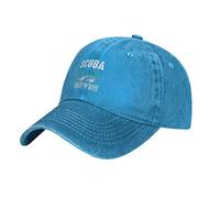 Preferiría Estar Buceando Mujer Hombre Snapback Cap Ajustable Sombrero Transpirable Gorras Vaquera para Aire Libre Golf Tenis