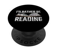 Preferiría Estar Leyendo Leer Reserve Lector Lectura PopSockets PopGrip Adhesivo