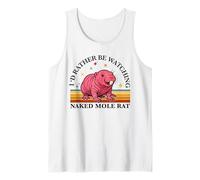 Preferiría Estar Viendo Cachorro de Arena Naked Mole Rat Lover Camiseta sin Mangas