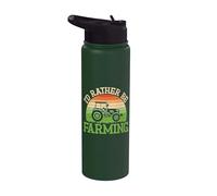 Preferiría ser Farming Farm Stainless Steel Insulated Water Bottle