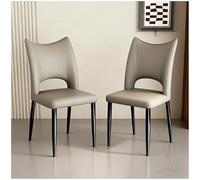 Preferspace Juego de 2 sillas Decorativas tapizadas para Sala de Estar con cómodo cojín y Patas de Metal Resistentes para Comedor y Oficina. Soporte ergonómico.