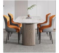 Preferspace Juego de 4 sillas de Comedor tapizadas con Soporte ergonómico y Patas de Metal Resistentes para diversas configuraciones de habitación. Cómodo cojín de Espuma.