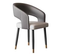 Preferspace Sillas de Cocina y Comedor con Asientos tapizados, Estructura metálica Resistente y diseño ergonómico for una Postura cómoda.(Gray 1ps)