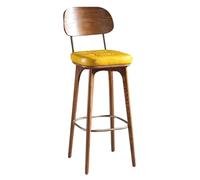 Taburete de Bar, taburetes de Bar tapizados de Piel sintética con Altura para encimera para Isla de Cocina, taburetes de Bar con Respaldo y reposapiés, Silla de Taburete de Bar