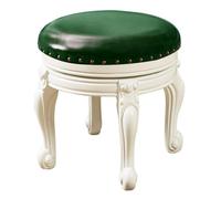 Preferspace - Taburete otomano de piel sintética con asiento acolchado para vestidor