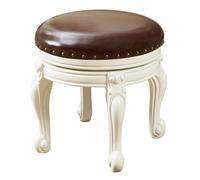 Preferspace - Taburete otomano de piel sintética con asiento acolchado para vestidor