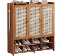 Preferspace Zapatero de Almacenamiento para Entrada con 8 Niveles, Organizador Estrecho de Zapatos, Zapatero Independiente de Madera Oculto para vestíbulo y Pasillo.