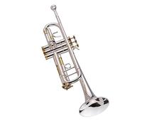 Prefessional Bb Trumpet Brass Material Silver Plated Surface Wind Instrument With Mouthpiece