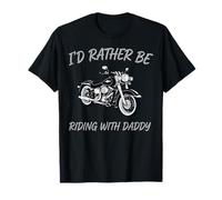 Prefiero Andar con papá, Divertido Amante de Las Motocicletas Camiseta