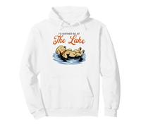 Prefiero Estar en el Lago Funny Floating Dog Summer Sudadera con Capucha