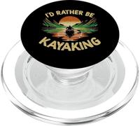 Prefiero Estar en Kayak Navegación Kayaker Lago Kayak Barco PopSockets PopGrip para MagSafe
