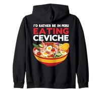 Prefiero Estar en Perú Comiendo Ceviche Sudadera con Capucha