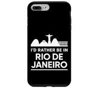 Prefiero estar en Río de Janeiro - Gráfico de horizonte urbano Carcasa para iPhone 7 Plus/8 Plus