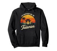 Prefiero Estar en Taiwán Sudadera con Capucha