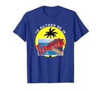 Prefiero Estar en Tenerife - Beach Vacation Blue Camiseta