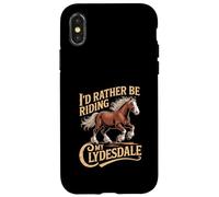 Prefiero Estar Montando mi Ecuestre de Clydesdale Carcasa para iPhone X/XS