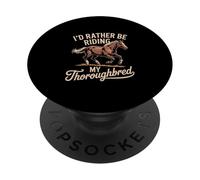 Prefiero Estar Montando mi Pura Sangre Ecuestre PopSockets PopGrip Adhesivo