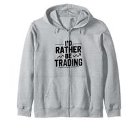 Prefiero Estar negociando acciones Inversión Divertida Sudadera con Capucha