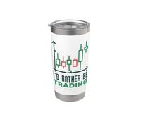 Prefiero estar operando - Crypto Trader Cryptocurrency Trading Vaso térmico de acero inoxidable de doble pared