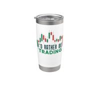 Prefiero estar operando - Trader de día para inversores de criptomonedas Vaso térmico de acero inoxidable de doble pared