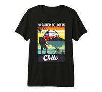 Prefiero Estar perdido en Chile Viaje Souvenir Tour de Vacaciones Camiseta Premium