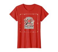 Prefiero Estar Viendo documentales sobre crímenes Reales Camiseta, Mujer, Rojo, M