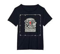 Prefiero Estar Viendo documentales sobre crímenes Reales Camiseta, Mujer Tallas Grandes, Negro, 4XL Grande